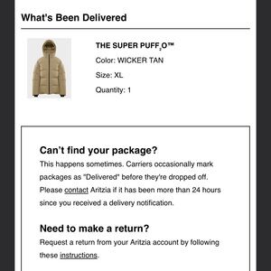 ARITIZIA SUPER PUFF2O